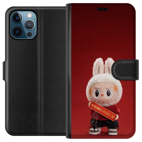 Apple iPhone 12 Pro Max Lompakkokotelo Pop Mart The Monsters Labubu Onnea Vinyl Nukke