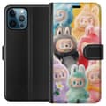 Miniatyrbillede 1 af 3: Apple iPhone 12 Pro Max Tegnebogsetui Labubu Skitse Stil