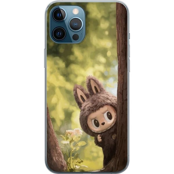 Apple iPhone 12 Pro Max Gennemsigtig cover Labubu Graffiti Vibes – Gadekunst i monsterform