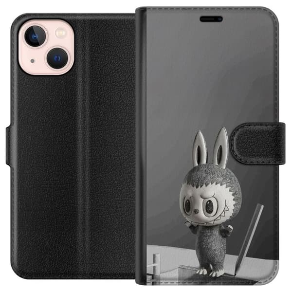 Apple iPhone 13 mini Tegnebogsetui Pop Mart MEGA LABUBU LABUBU Sketch 1000%