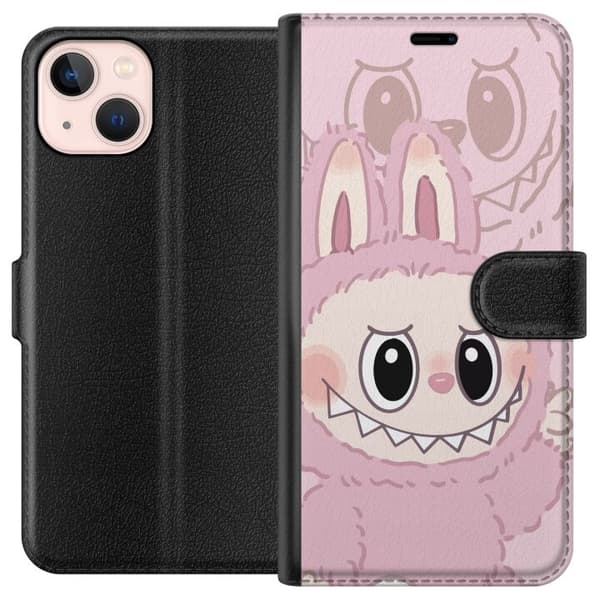 Apple iPhone 13 mini Tegnebogsetui Labubu Floral Freak