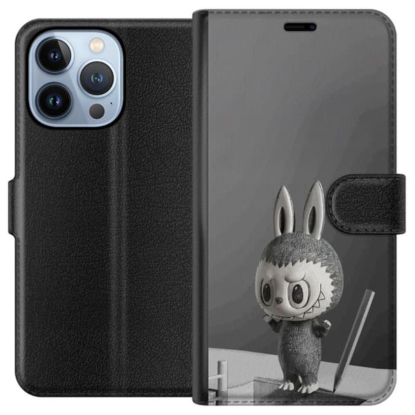 Apple iPhone 13 Pro Lommeboketui Pop Mart MEGA LABUBU LABUBU Sketch 1000%
