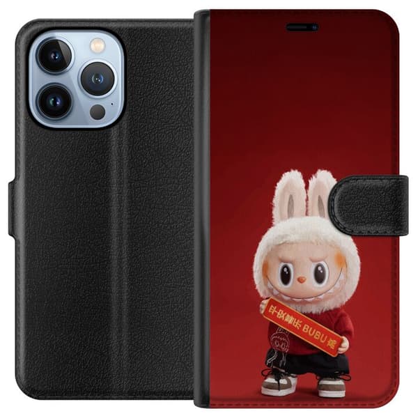 Apple iPhone 13 Pro Lompakkokotelo Pop Mart The Monsters Labubu Onnea Vinyl Nukke