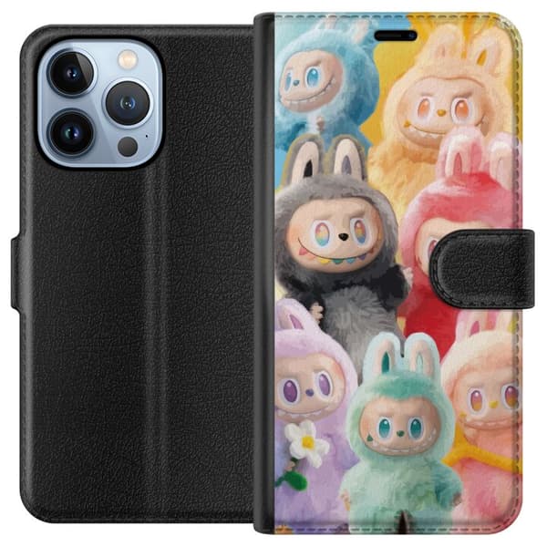 Apple iPhone 13 Pro Lompakkokotelo Labubu Luonnos Tyyli