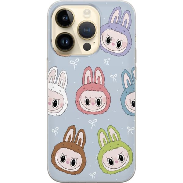 Apple iPhone 14 Pro Gennemsigtig cover Labubu Star mønster
