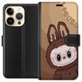 Miniatyrbild 1 av 3: Apple iPhone 15 Pro Plånboksfodral Labubu Cloud Cutie – Vit och blå design med gullig stil