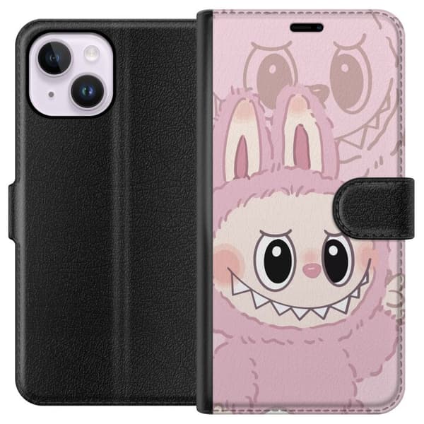 Apple iPhone 15 Plus Lommeboketui Labubu Floral Freak