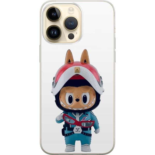 Apple iPhone 15 Pro Max Läpinäkyvä kuori How2work Labubu hirviöt x Ultraman Blue -hahmo