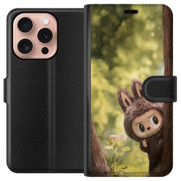 Apple iPhone 16 Pro Lommeboketui Labubu Graffiti Vibes – Gatukunst i Monsterform