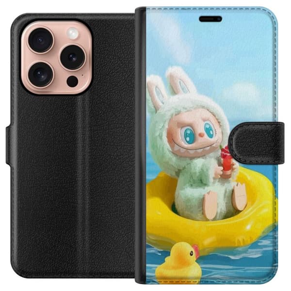 Apple iPhone 16 Pro Lompakkokotelo Labubu Stripe Attack - Raidat kohtaavat hirviöt