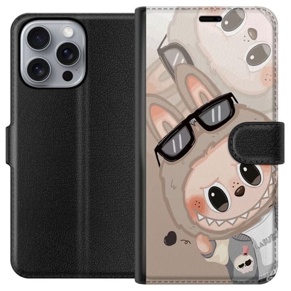 Apple iPhone 16 Pro Max Tegnebogsetui Labubu Rainbow Chaos