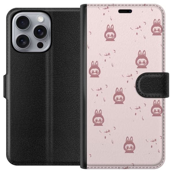 Apple iPhone 16 Pro Max Tegnebogsetui Labubu Neon Pop - Neonfarvet pop art monster