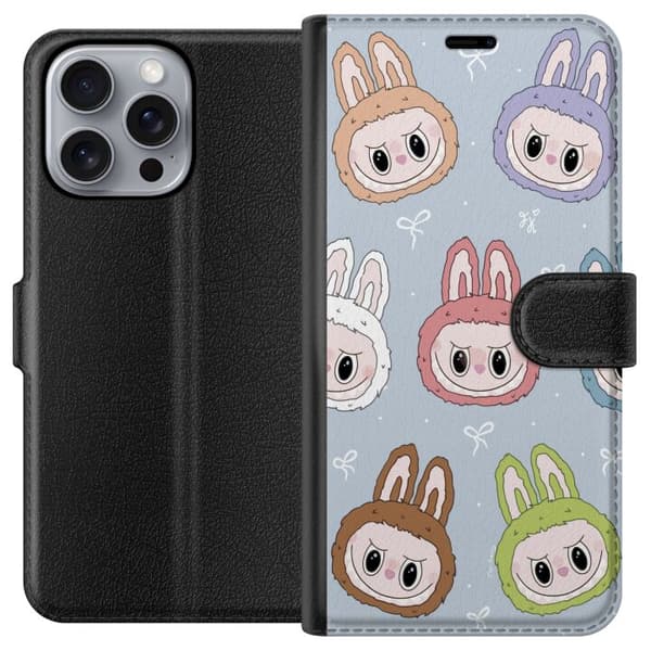 Apple iPhone 16 Pro Max Tegnebogsetui Labubu Star mønster