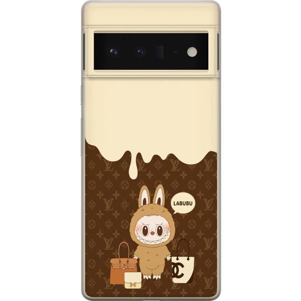 Google Pixel 6 Pro Läpinäkyvä kuori Labubu Blue Chill - Sinisen sävyt ja rauhallinen ilme