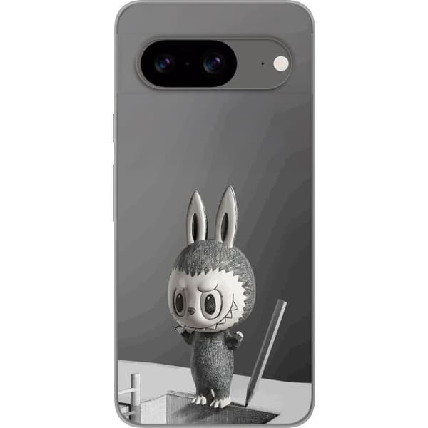 Google Pixel 8 Gjennomsiktig deksel Pop Mart MEGA LABUBU LABUBU Sketch 1000%