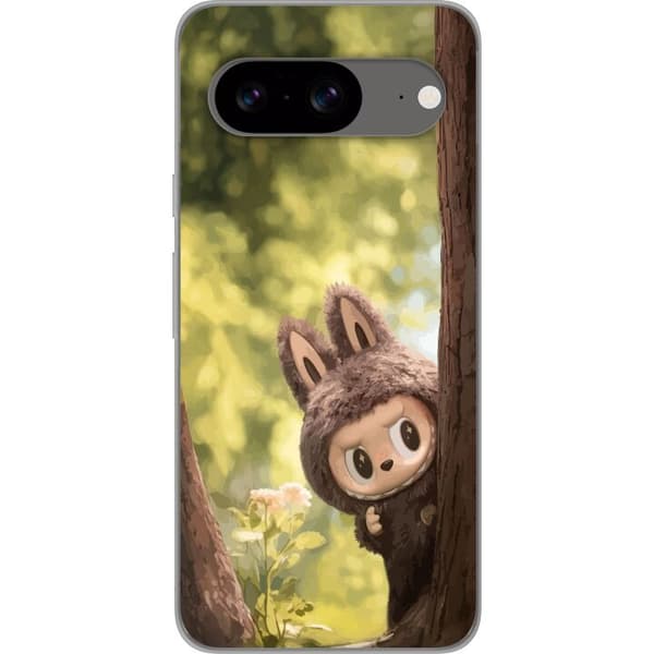 Google Pixel 8 Gennemsigtig cover Labubu Graffiti Vibes – Gadekunst i monsterform