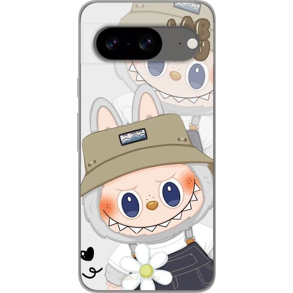 Google Pixel 8 Gennemsigtig cover Labubu Minimal Mood - Enkel og stilren monsterdesign