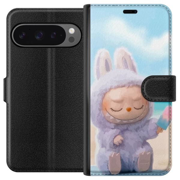 Google Pixel 9 Pro XL Lommeboketui Labubu Pink Stemning