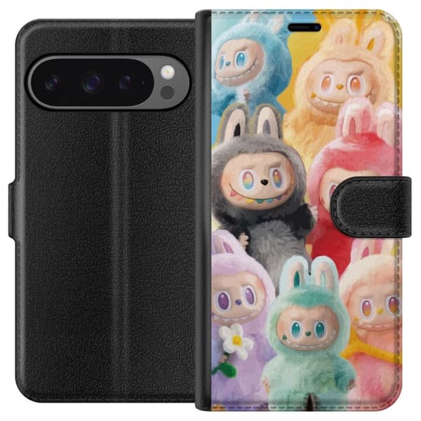 Google Pixel 9 Pro XL Tegnebogsetui Labubu Skitse Stil