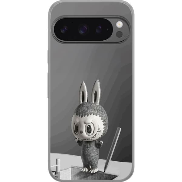 Google Pixel 9 Pro XL Gennemsigtig cover Pop Mart MEGA LABUBU LABUBU Sketch 1000%