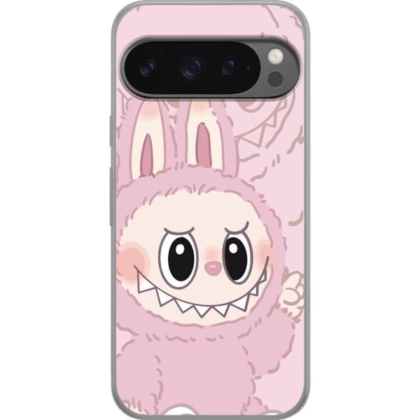 Google Pixel 9 Pro XL Gennemsigtig cover Labubu Floral Freak