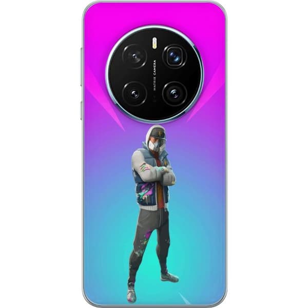 Honor Magic7 Pro Gennemsigtig cover sort ridder fortnite