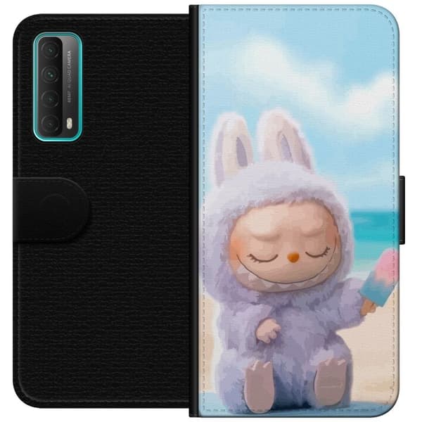 Huawei P smart 2021 Plånboksfodral Labubu Pink Mood – Rosa monsterdesign