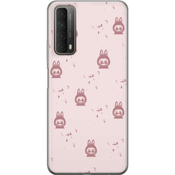 Huawei P smart 2021 Gennemsigtig cover Labubu Neon Pop - Neonfarvet pop art monster