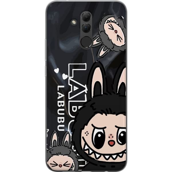 Huawei Mate 20 lite Gennemsigtig cover <nl>Labubu Black Energy - Sort mønster i gade stil