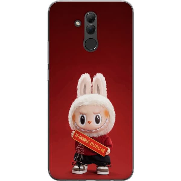 Huawei Mate 20 lite Gennemsigtig cover Pop Mart The Monsters Labubu Held og Lykke Vinyl Plysdukke