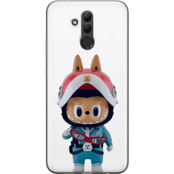 Huawei Mate 20 lite Gennemsigtig cover How2work Labubu Monstre x Ultraman Blue Figur