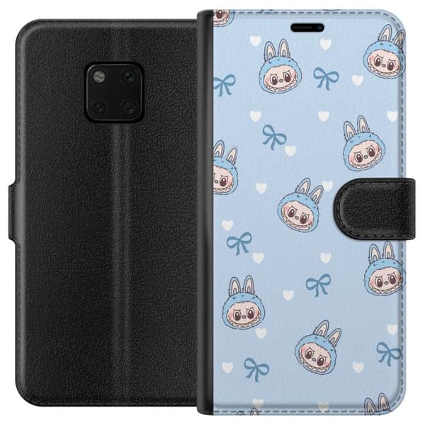 Huawei Mate 20 Pro Plånboksfodral Labubu Fire Spirit – Eldigt monster i rött och orange