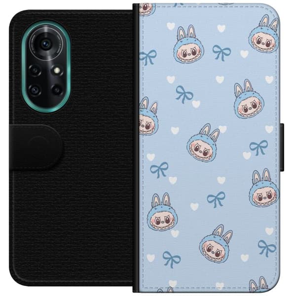 Huawei nova 8 Pro Plånboksfodral Labubu Fire Spirit – Eldigt monster i rött och orange