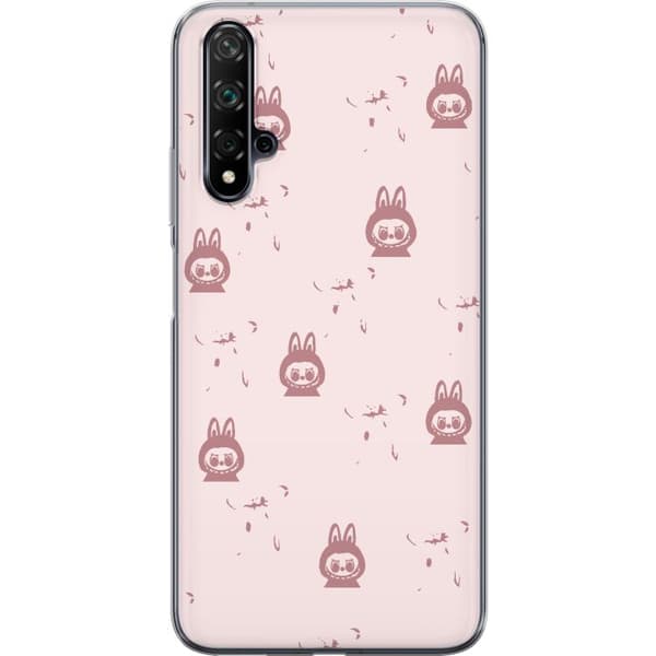Huawei nova 5T Gjennomsiktig deksel Labubu Neon Pop - Neonfarget pop art monster
