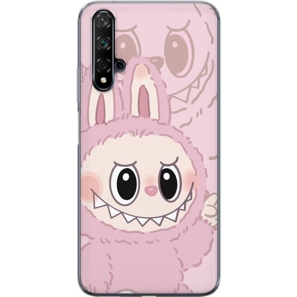 Huawei nova 5T Gjennomsiktig deksel Labubu Floral Freak