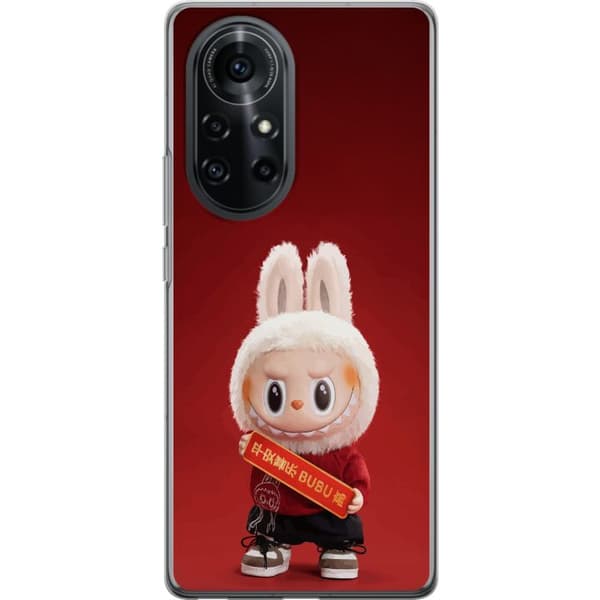 Huawei nova 8 Pro Gennemsigtig cover Pop Mart The Monsters Labubu Held og Lykke Vinyl Plysdukke