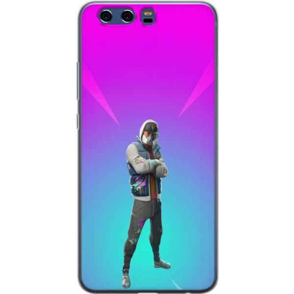 Huawei P10 Läpinäkyvä kuori musta ritari fortnite