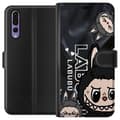 Miniatyrbild 1 av 3: Huawei P20 Pro Plånboksfodral Labubu Black Energy – Svart mönster i streetstyle
