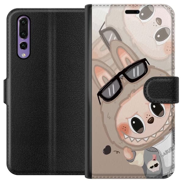 Huawei P20 Pro Lompakkokotelo Labubu Rainbow Chaos