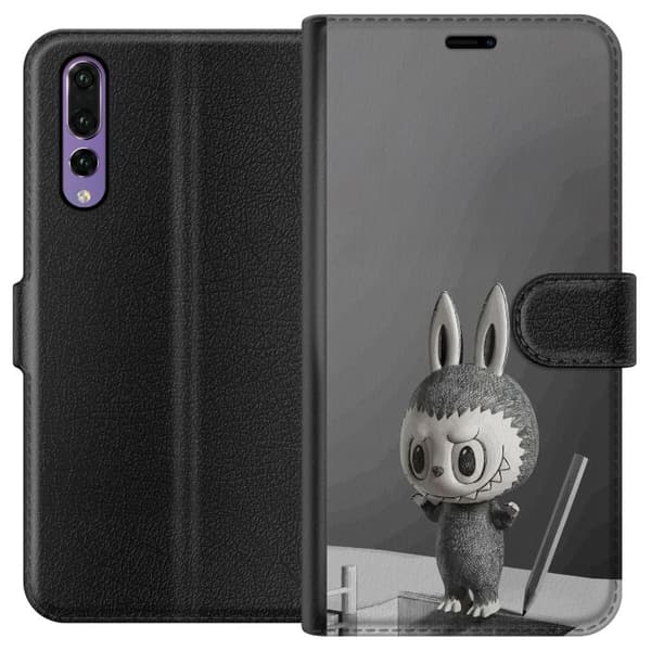 Huawei P20 Pro Tegnebogsetui Pop Mart MEGA LABUBU LABUBU Sketch 1000%