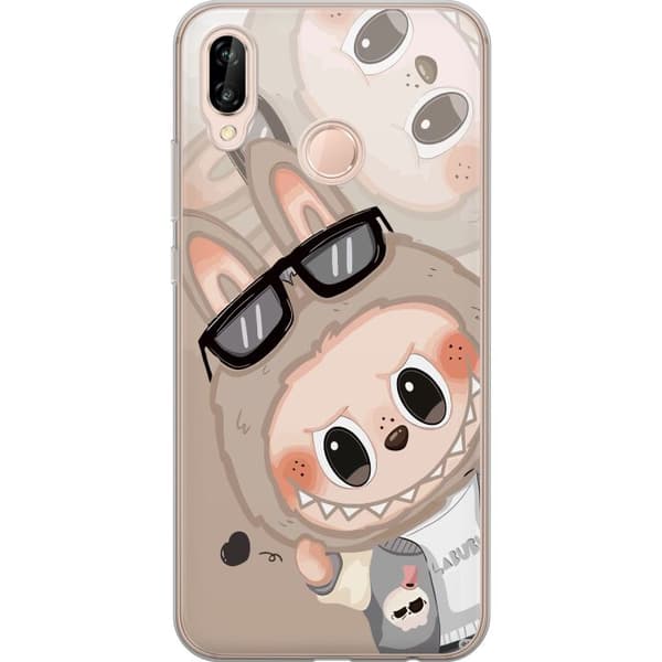Huawei P20 lite Gjennomsiktig deksel Labubu Rainbow Chaos