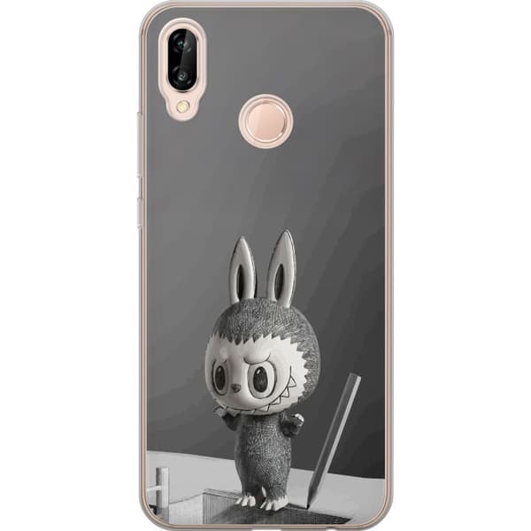Huawei P20 lite Gjennomsiktig deksel Pop Mart MEGA LABUBU LABUBU Sketch 1000%
