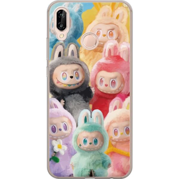 Huawei P20 lite Gennemsigtig cover Labubu Skitse Stil