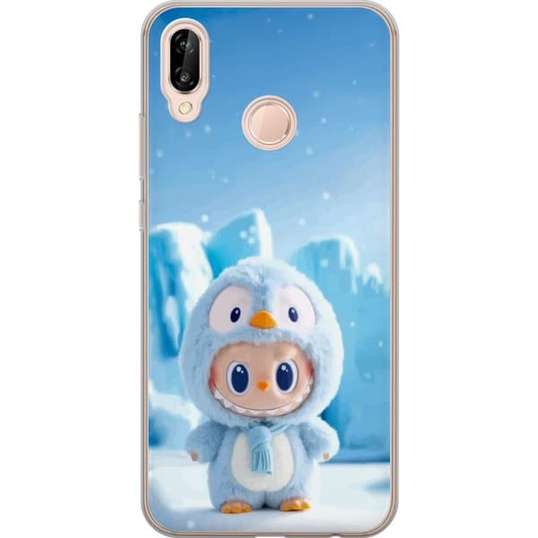 Huawei P20 lite Gennemsigtig cover sort ridder fortnite