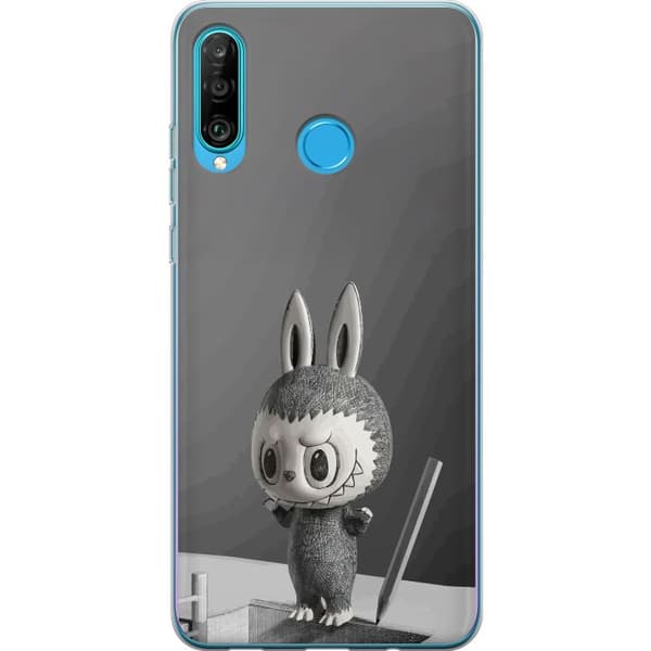 Huawei P30 lite Gjennomsiktig deksel Pop Mart MEGA LABUBU LABUBU Sketch 1000%