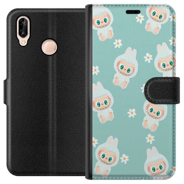Huawei P20 lite Tegnebogsetui Labubu Candy Vibes