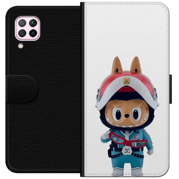 Huawei P40 lite Lommeboketui How2work Labubu Monstrene x Ultraman Blue Figur