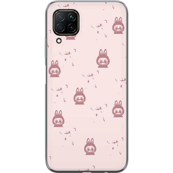 Huawei P40 lite Gennemsigtig cover Labubu Neon Pop - Neonfarvet pop art monster