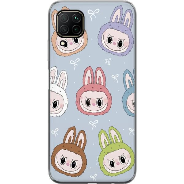 Huawei P40 lite Gjennomsiktig deksel Stjärnmönstrat med monsterlook