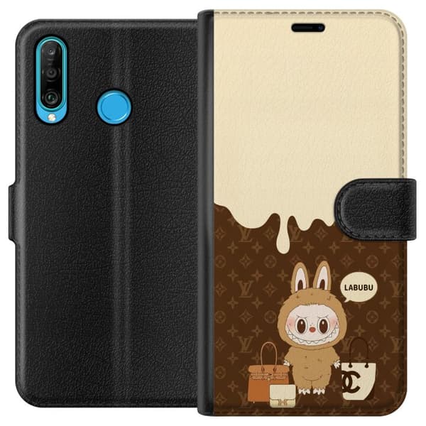 Huawei P30 lite Lommeboketui Labubu Blue Chill - Blå toner og fredelig uttrykk